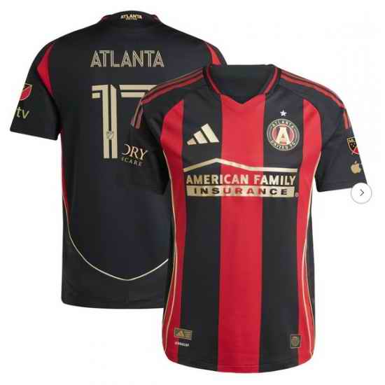 Men's Atlanta United FC #17 adidas Black 2025 The Connector Authentic Jersey